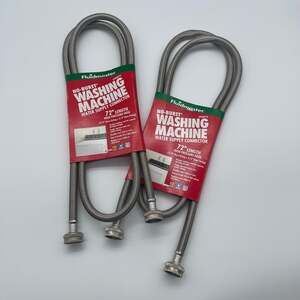 Fluidmaster 9WM60 60" Braided Stainless Steel Washing Machine Supply Line Connec